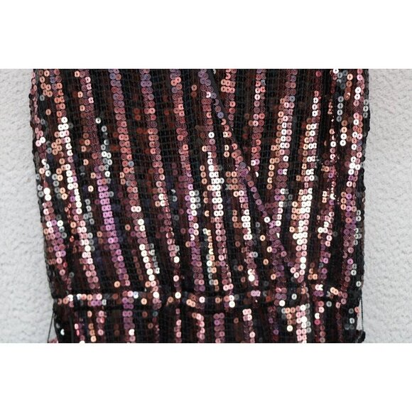 Michael Kors Allover Sequins Jumpsuit-Size Small-Pockets-Evening-Party-Belted - Picture 4 of 13